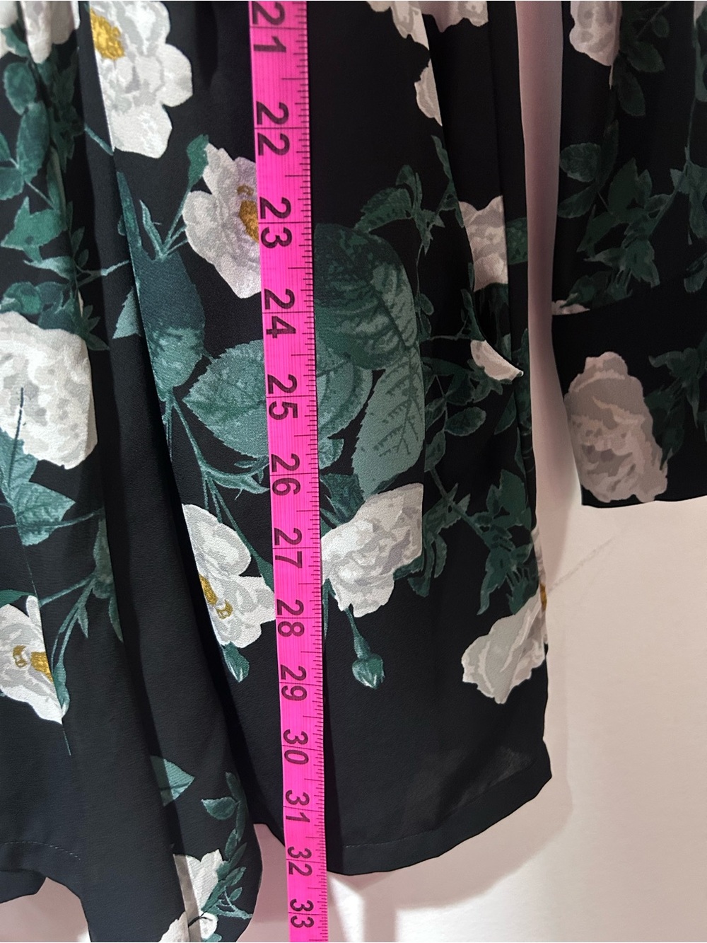 Olivaceous Black Floral Long-Sleeve Romper - Picture 7 of 7